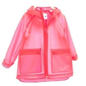 ZARA Kids Girls Pink Transparent Raincoat Jacket